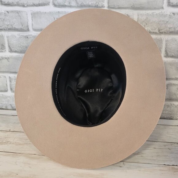 Gigi Pip Australian Wool Fedora Hat Womens 57 S/M Classic Quiet Luxury Confident - Picture 5 of 9